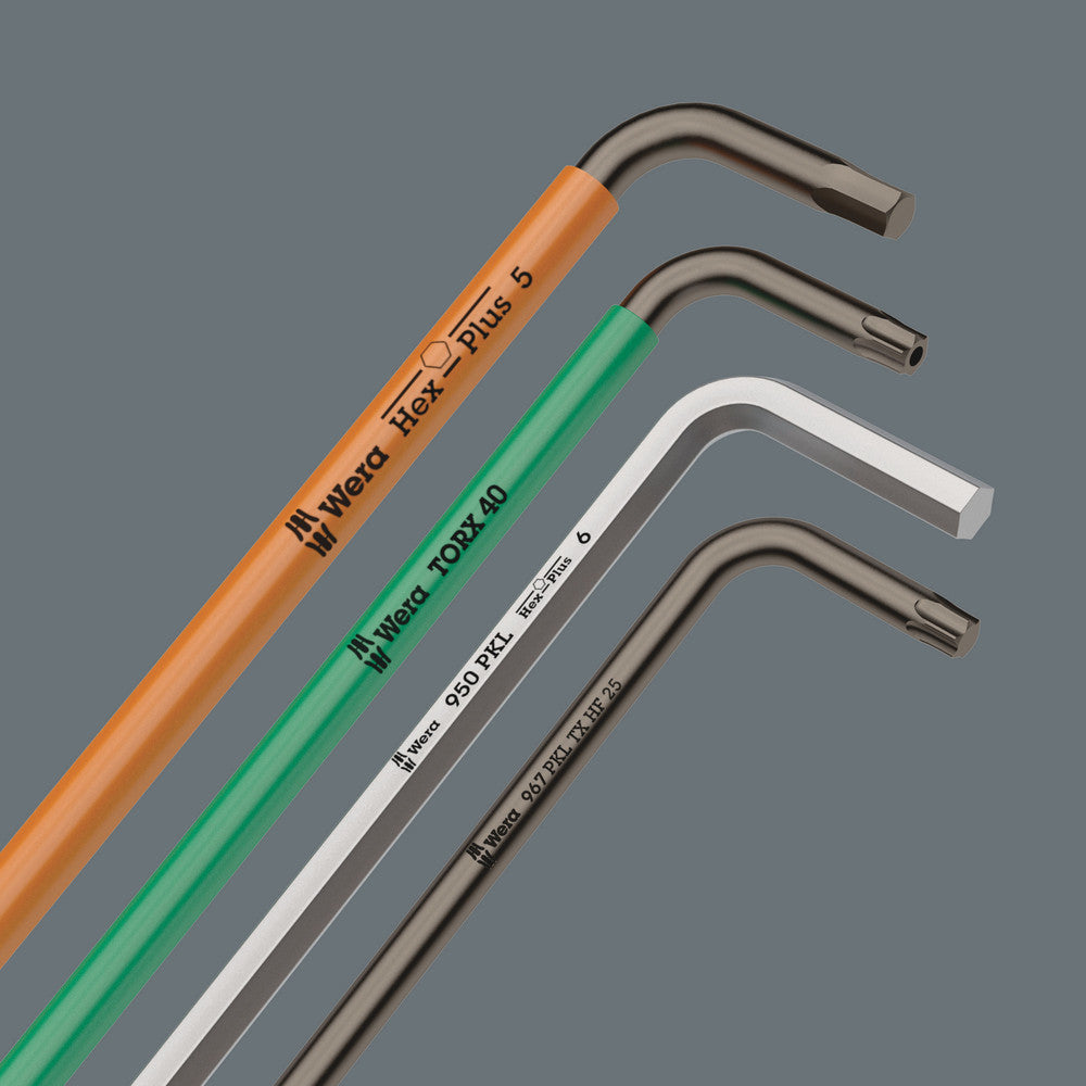 Wera Tools - 967/9 TX XL HF 1 L-key set with holding function, long