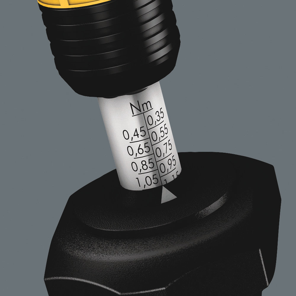 Wera Tools - Series 7400 ESD Kraftform adjustable torque screwdrivers (2.5-29.0 in.lbs.) with Rapidaptor quick-release chuck