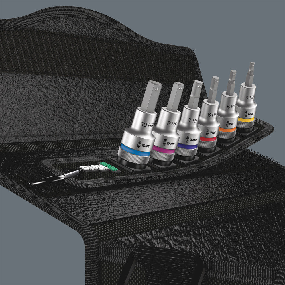 Wera Tools - Belt C 2 Zyklop In-Hex-Plus bit socket set with holding function, 1/2" drive