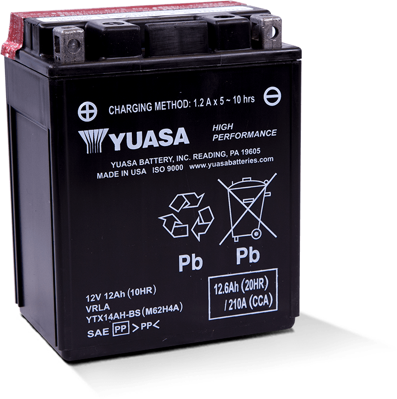 Yuasa - AGM Battery Maintenance Free High Performance (YTX14AH-BS)
