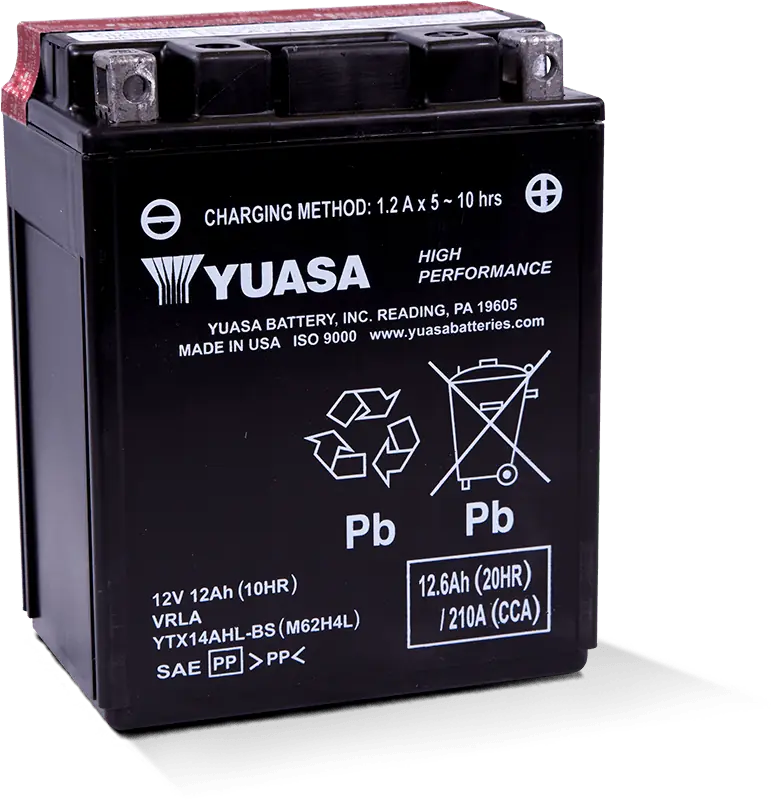 Yuasa - AGM Battery Maintenance Free High Performance (YTX14AHL-BS)