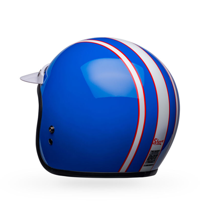 Bell Helmets - Custom 500 'Six Day Mcqueen' Open Face Helmet