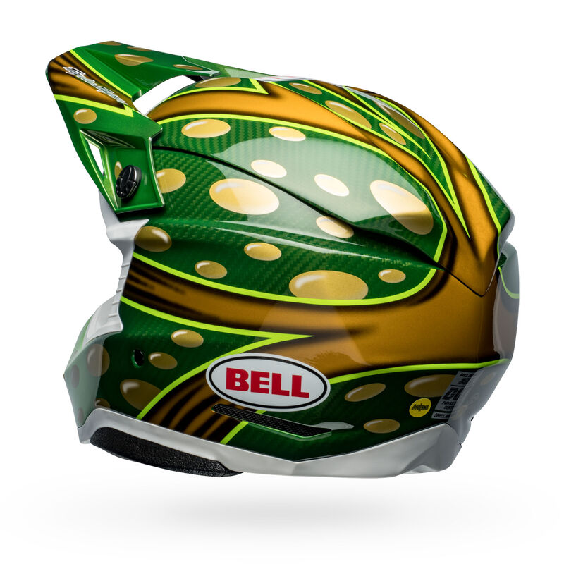 Bell Moto 10 Spherical McGrath Replica 22 Helmet Gold Green XL