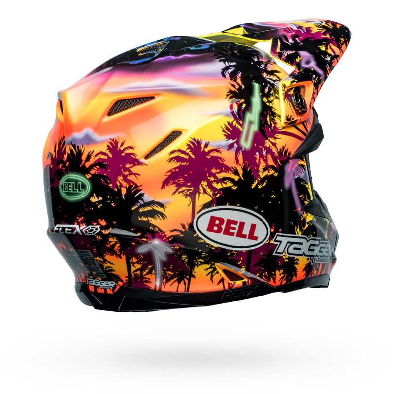 Bell Helmets - Moto-9S Flex 'Tagger Tropical Fever' Off-Road Helmet