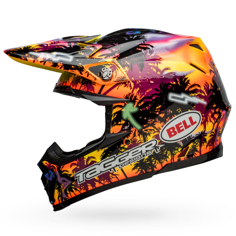 Bell Helmets - Moto-9S Flex 'Tagger Tropical Fever' Off-Road Helmet