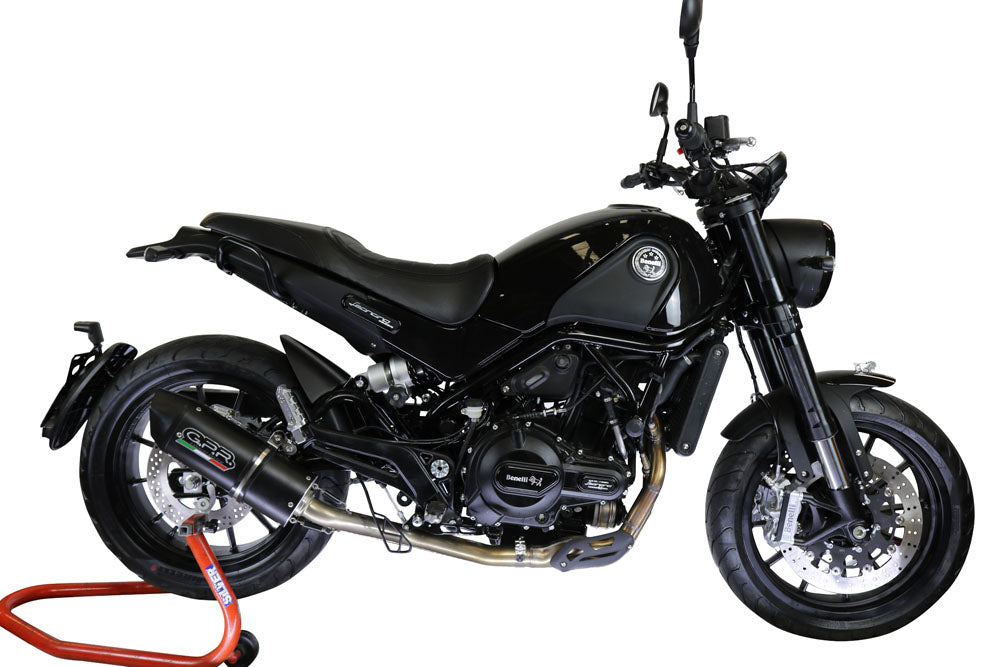 GPR-Exhaust---Furore-Evo4-Nero-Mid-Line-for-Leoncino-500-Trail-from-2017-to-2024-dB-Killer-Catalyst-