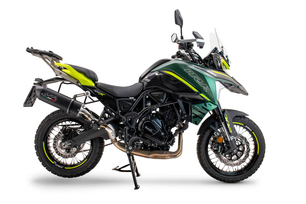 GPR-Exhaust---Furore-Evo4-Nero-Slip-on-for-TRK-702-X-from-2023-to-2024-dB-Killer-Link-Pipe