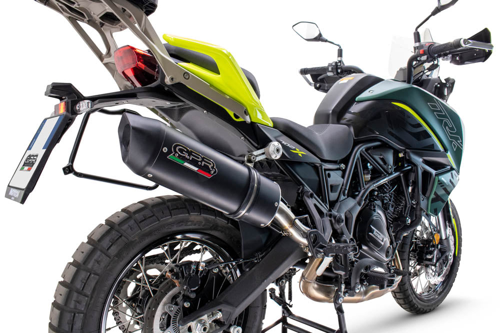 GPR-Exhaust---Furore-Evo4-Nero-Slip-on-for-TRK-702-X-from-2023-to-2024-dB-Killer-Link-Pipe