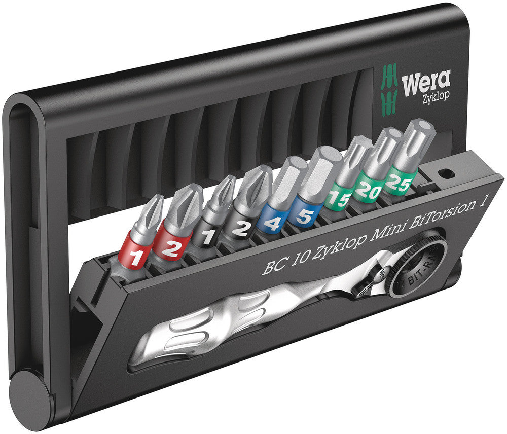 Wera Tools - Bit-Check 10 Zyklop Mini BiTorsion 1