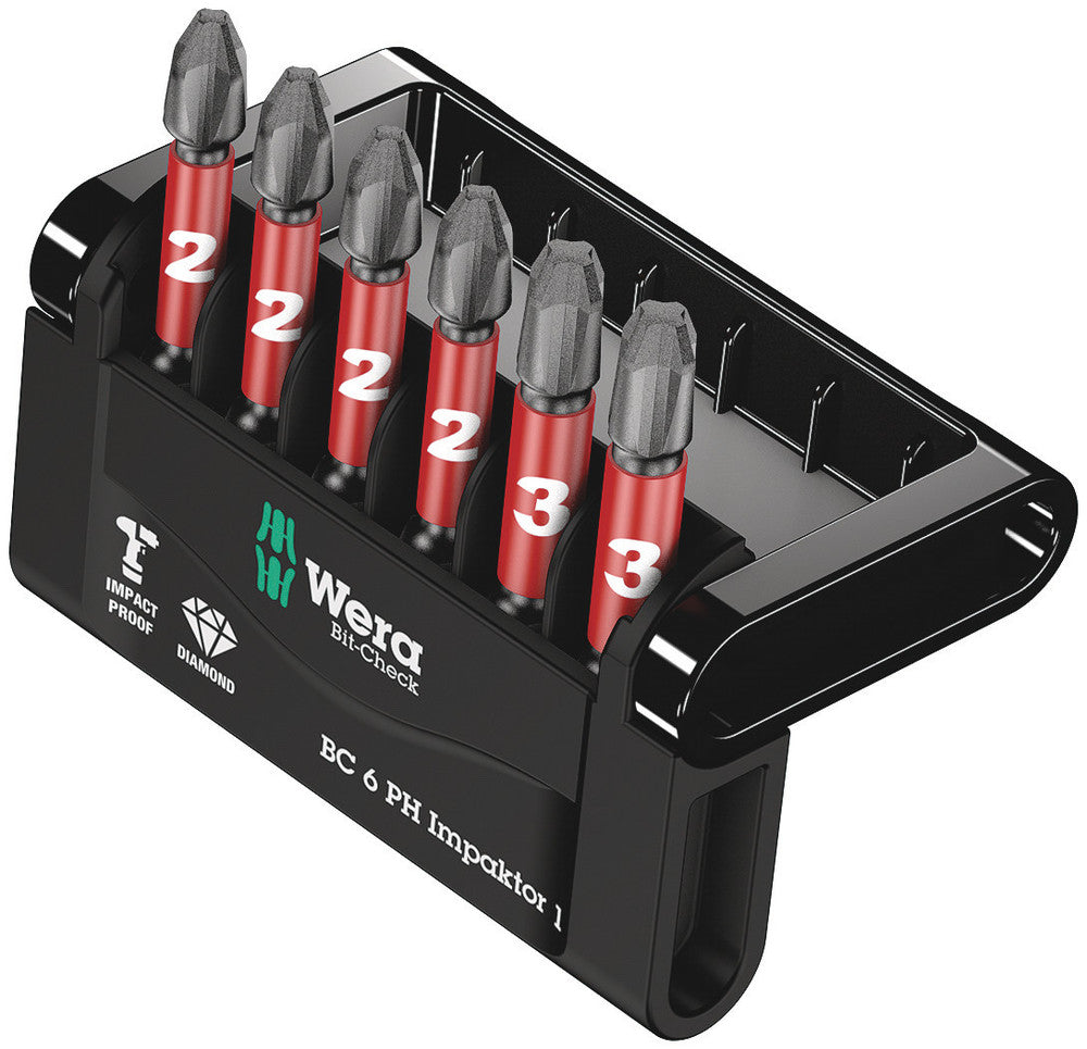 Wera Tools - Bit-Check 6 PH Impaktor 1