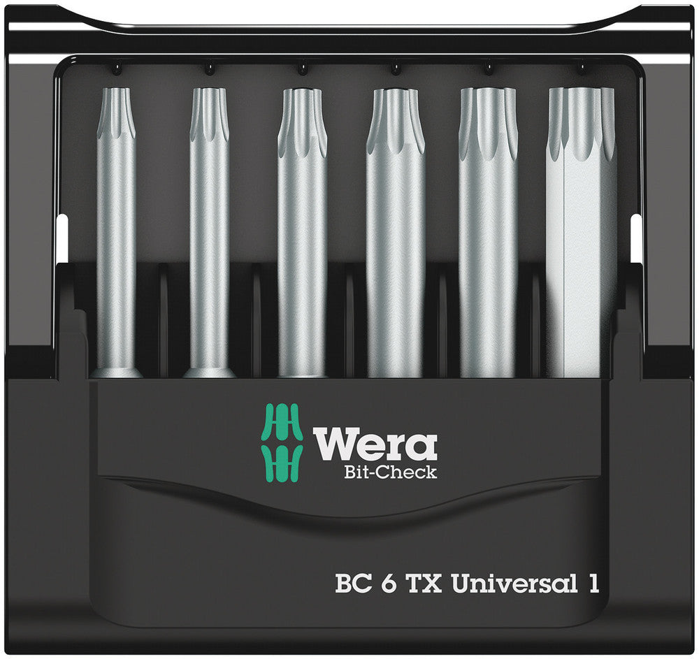 Wera Tools - Bit-Check 6 TX Universal 1 SB