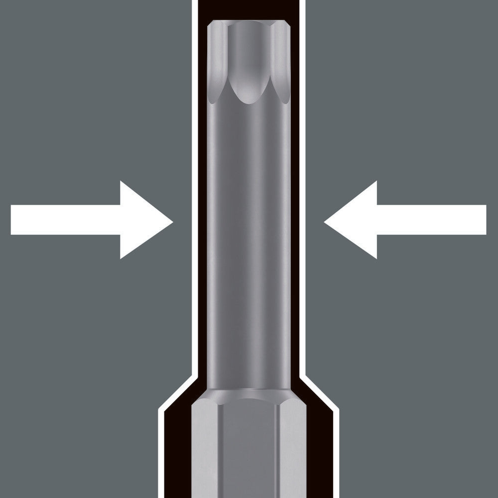 Wera Tools - 8740 B Zyklop Bit socket with 3/8" drive, with extra slim profile area