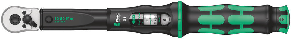 Wera Tools - Click-Torque B 1 torque wrench with reversible ratchet, 10-50 Nm