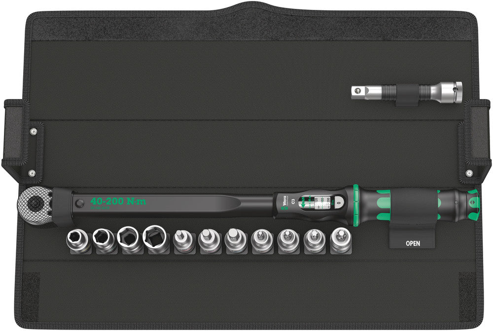 Wera Tools - Click-Torque C 3 Set 1, 40-200 Nm