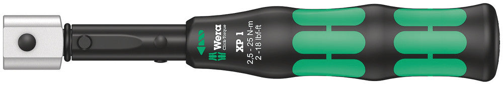 Wera Tools - Click-Torque XP 1 pre-set adjustable torque wrench for insert tools, 2.5-25 Nm, 2.5 Nm
