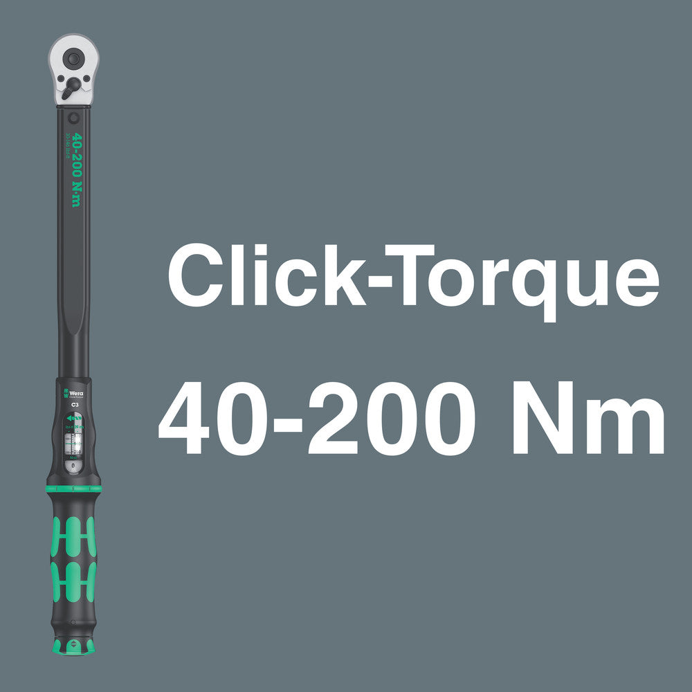 Wera Tools - Click-Torque C 3 Set 1, 40-200 Nm