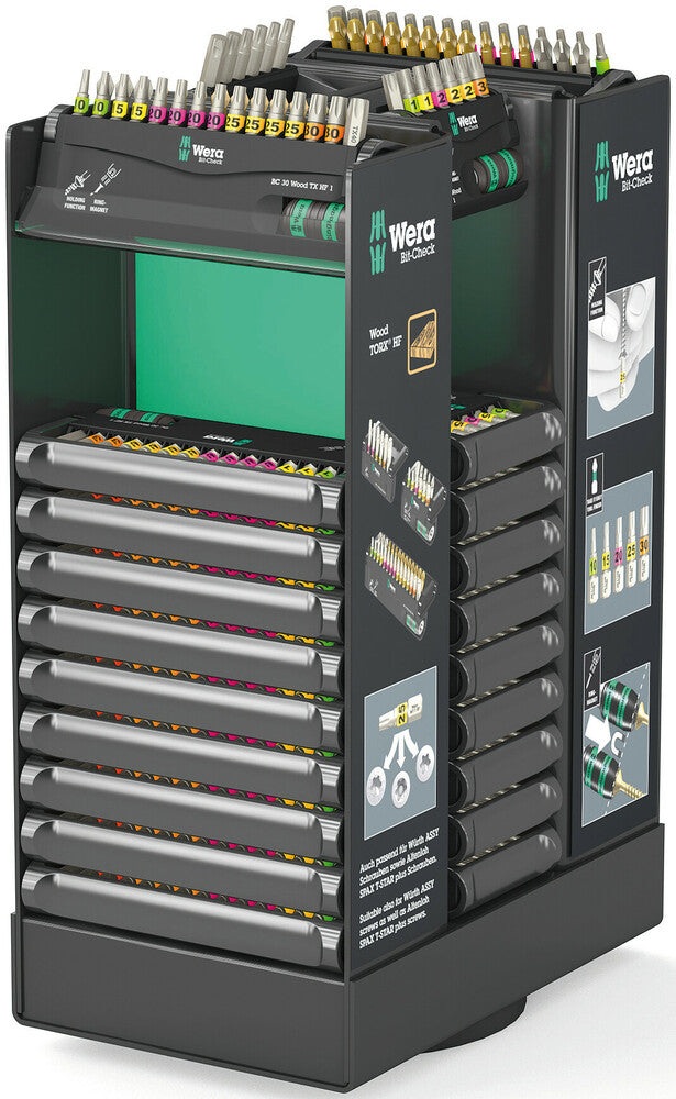 Wera Tools - Display Bit-Checks Wood TORX® HF