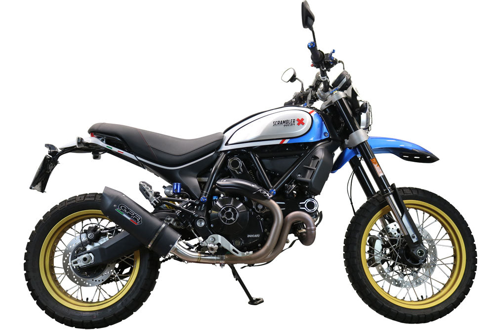 GPR-Exhaust---Furore-Evo4-Poppy-Slip-on-for-Scrambler-800-ICON-Icon-DARK-from-2021-to-2022-dB-Killer-Link-Pipe-Catalyst