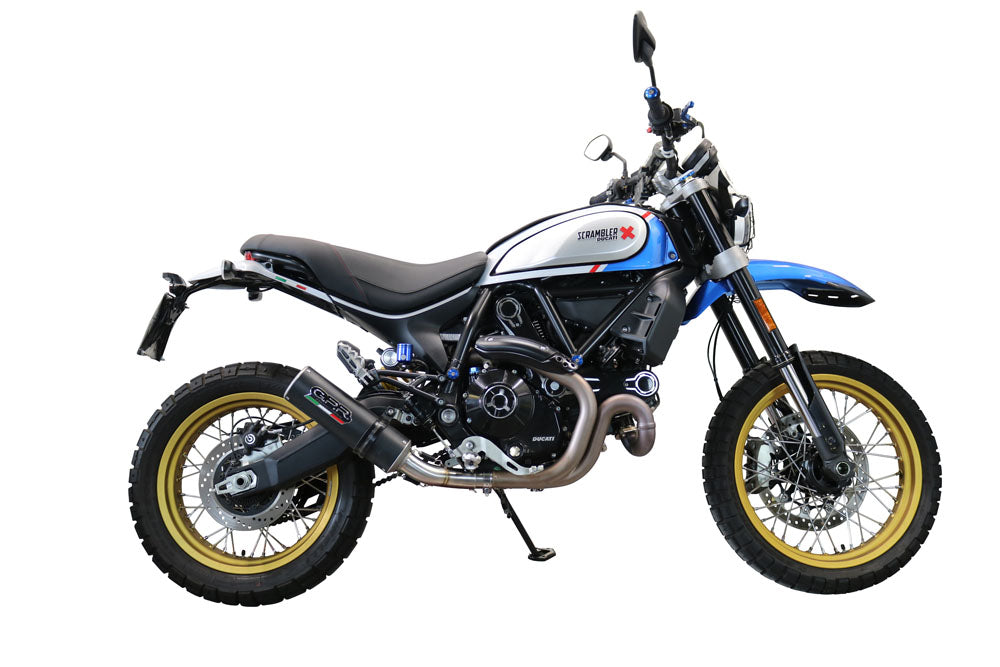 GPR-Exhaust---M3-Black-Titanium-Slip-on-for-Scrambler-800-Desert-SLED-DS-Fasthouse-from-2021-to-2024-dB-Killer-Link-Pipe-Catalyst