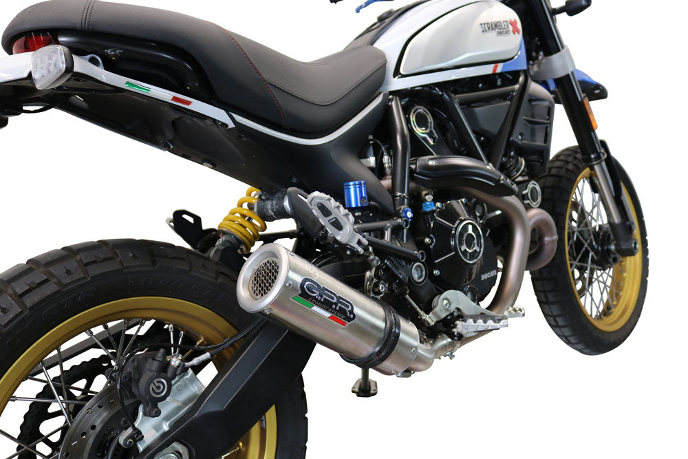 GPR-Exhaust---M3-Titanium-Natural-Slip-on-for-Scrambler-800-ICON-Icon-DARK-from-2021-to-2022-dB-Killer-Link-Pipe-Catalyst