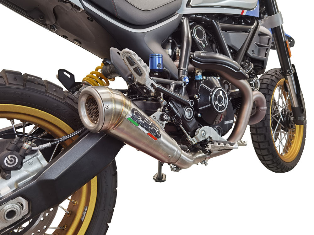 GPR-Exhaust---Powercone-Evo-Slip-on-for-Scrambler-800-Urban-Motard-from-2021-to-2023-dB-Killer-Link-Pipe-Catalyst