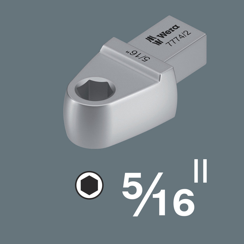 Wera Tools - 7774/3 Bit adapter insert, 5/16", 14x18 mm
