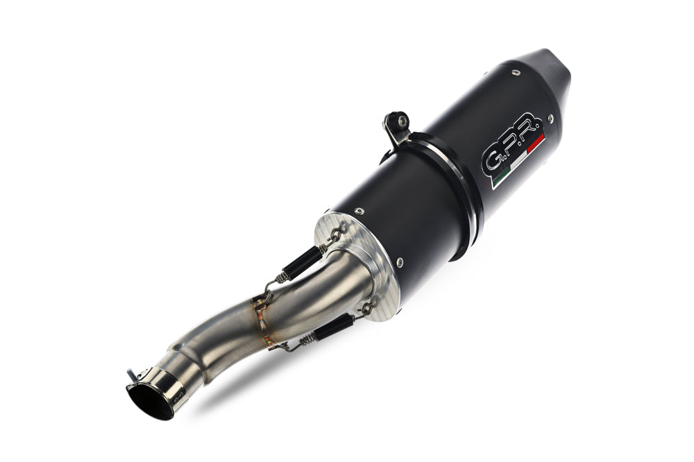 GPR-Exhaust---Furore-Evo4-Nero-Slip-on-for-SM-700-from-2023-to-2024-dB-Killer-Link-Pipe-Catalyst