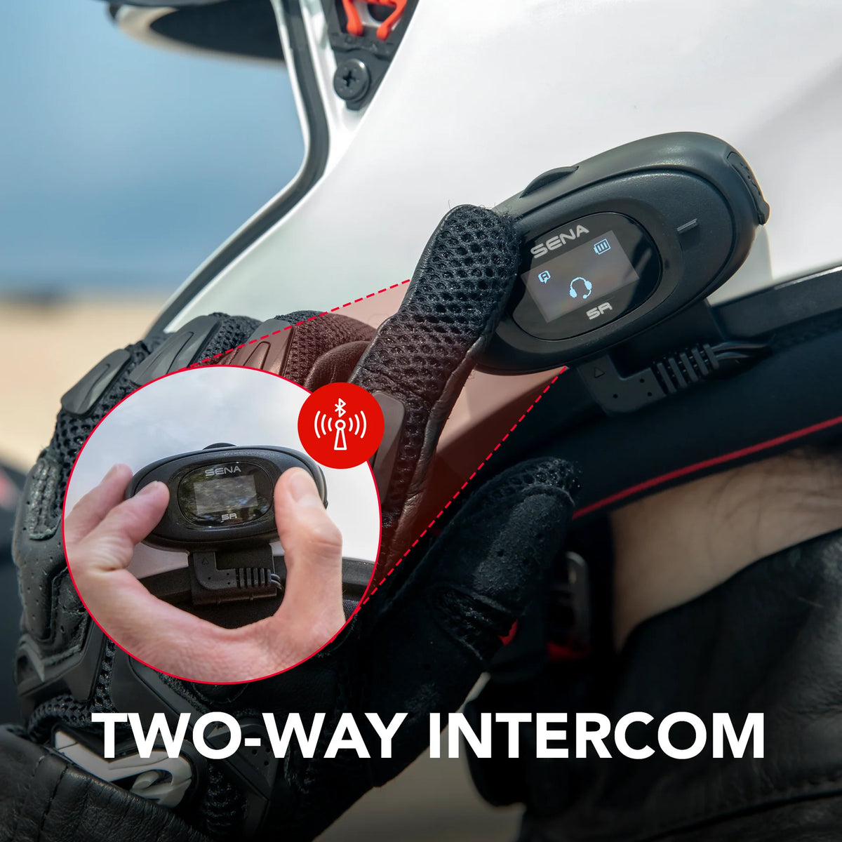 Sena - 5R 2-Way Bluetooth Intercom System with HD Speakers
