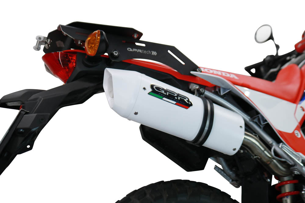 GPR-Exhaust---Albus-Evo4-Slip-on-for-CRF-300-L-Rally-from-2021-to-2024-dB-Killer-Link-Pipe-Catalyst