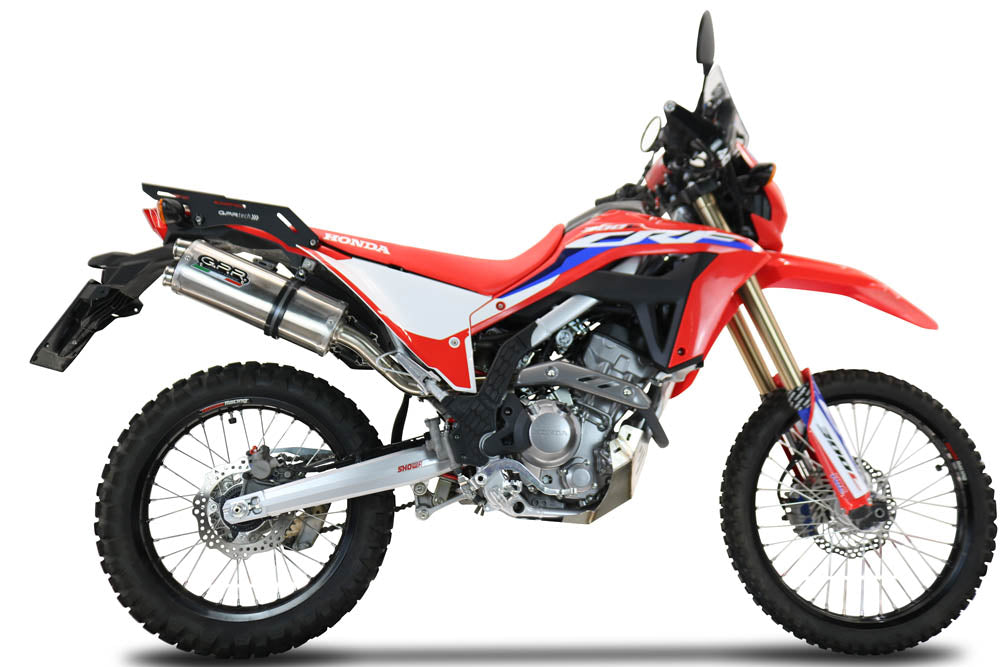 GPR-Exhaust---Dual-Inox-RACING-Slip-on-for-CRF-300-L-Rally-from-2021-to-2024-Link-Pipe-Dbkiller