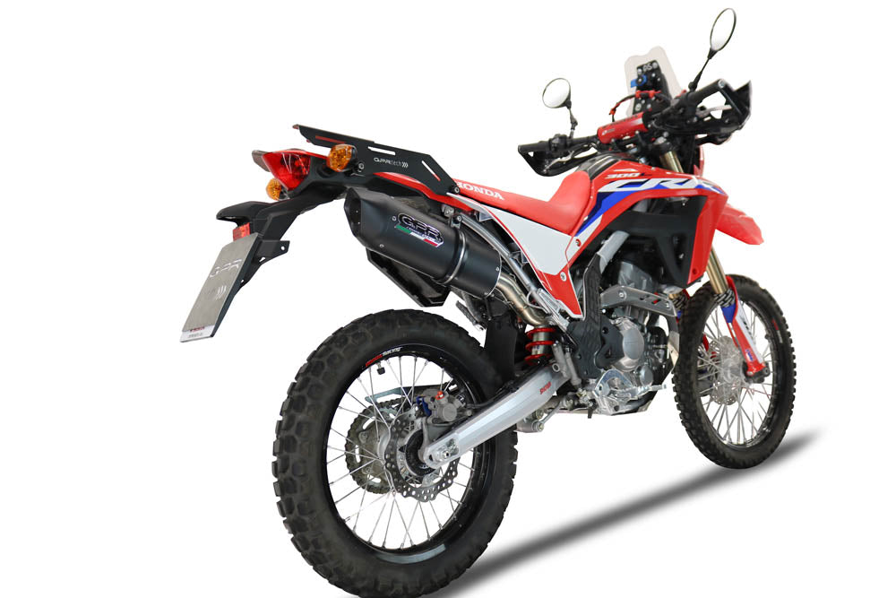 GPR-Exhaust---Furore-Evo4-Nero-Slip-on-for-CRF-300-L-Rally-from-2021-to-2024-dB-Killer-Link-Pipe-Catalyst