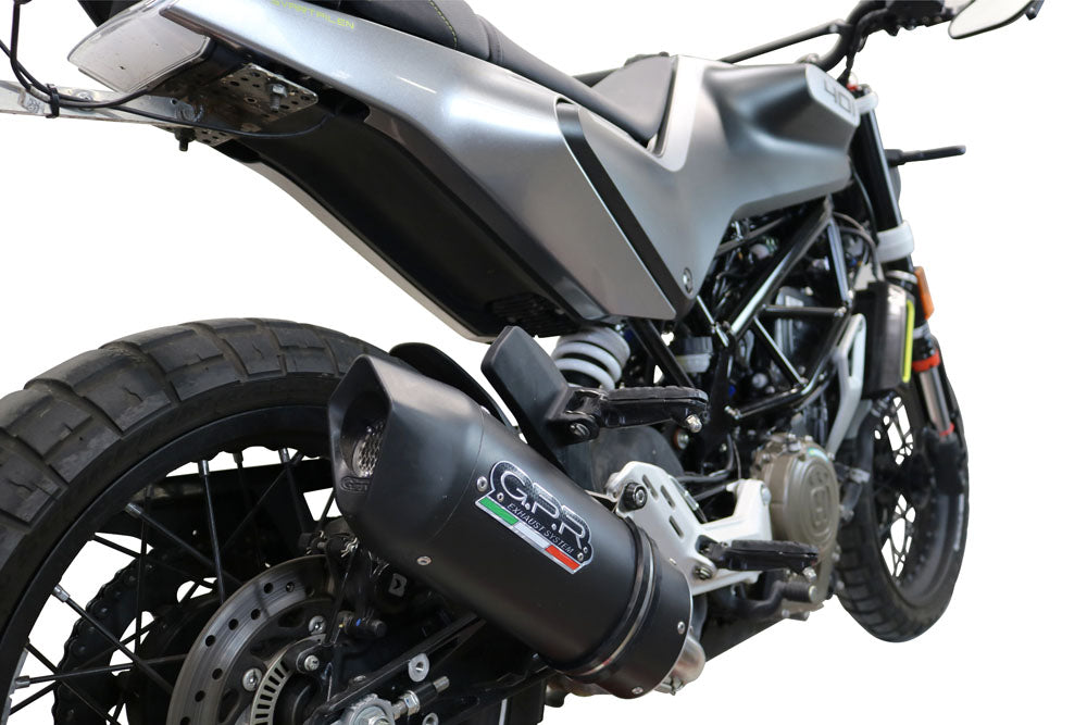 GPR-Exhaust---Furore-Evo4-Nero-Slip-on-for-Svartpilen-401-from-2020-to-2020-dB-Killer-Link-Pipe