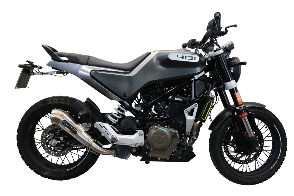GPR-Exhaust---Powercone-Evo-Slip-on-for-Svartpilen-401-from-2020-to-2020-dB-Killer-Link-Pipe