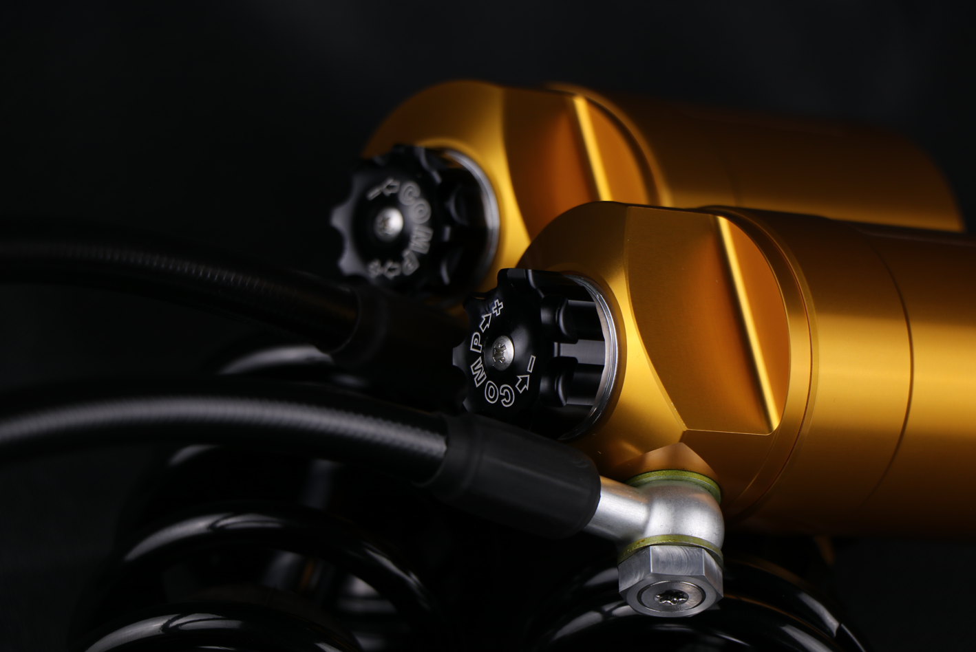 ÖHLINS - Harley S36 Blackline Twin Shocks (HD 778) (12 inches)