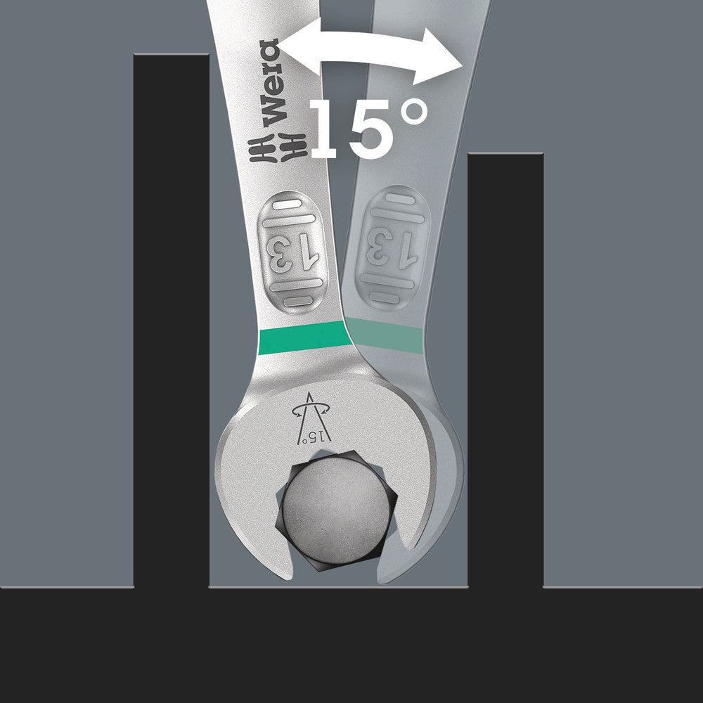 Wera Tools - 6003 Joker 8 Imperial Set 1 combination wrench set, Imperial