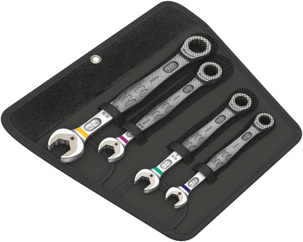 Wera Tools - 6000 Joker 4 Imperial Set 1 Set of Ratcheting Combination Wrenches, Imperial
