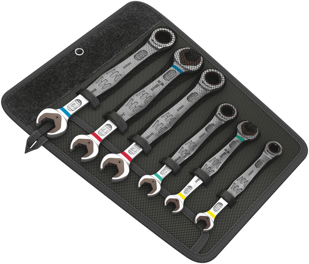 Wera Tools - 6000/6002 Joker 6 Set 1 Set of ratcheting combination / double open-ended wrenches