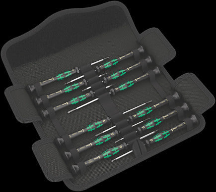 Wera Tools - Kraftform Micro 12pc Universal Screwdriver Set for Electronic Applications