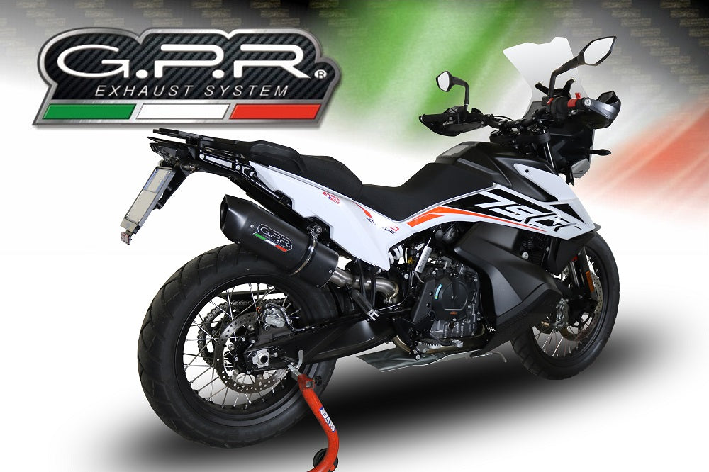 GPR-Exhaust---Furore-Nero-RACING-Slip-on-for-Adventure-790-from-2025-to-2026-Link-Pipe