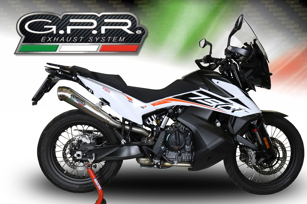GPR-Exhaust---Powercone-Evo-Slip-on-for-Adventure-790-from-2018-to-2020-dB-Killer-Link-Pipe
