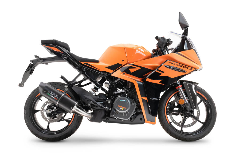 GPR-Exhaust---Furore-Evo4-Nero-Slip-on-for-RC-390-from-2022-to-2024-dB-Killer-Link-Pipe