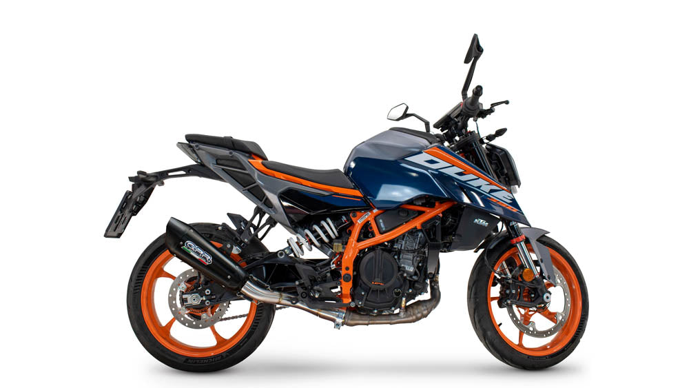 GPR-Exhaust---GP-Revo-Black-Titanium-Slip-on-for-DUKE-250-from-2024-to-2025-dB-Killer-Link-Pipe