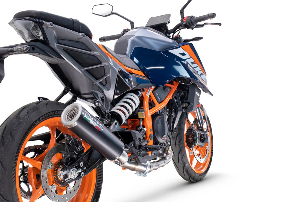 GPR-Exhaust---M3-Black-Titanium-Slip-on-for-DUKE-250-from-2024-to-2025-dB-Killer-Link-Pipe