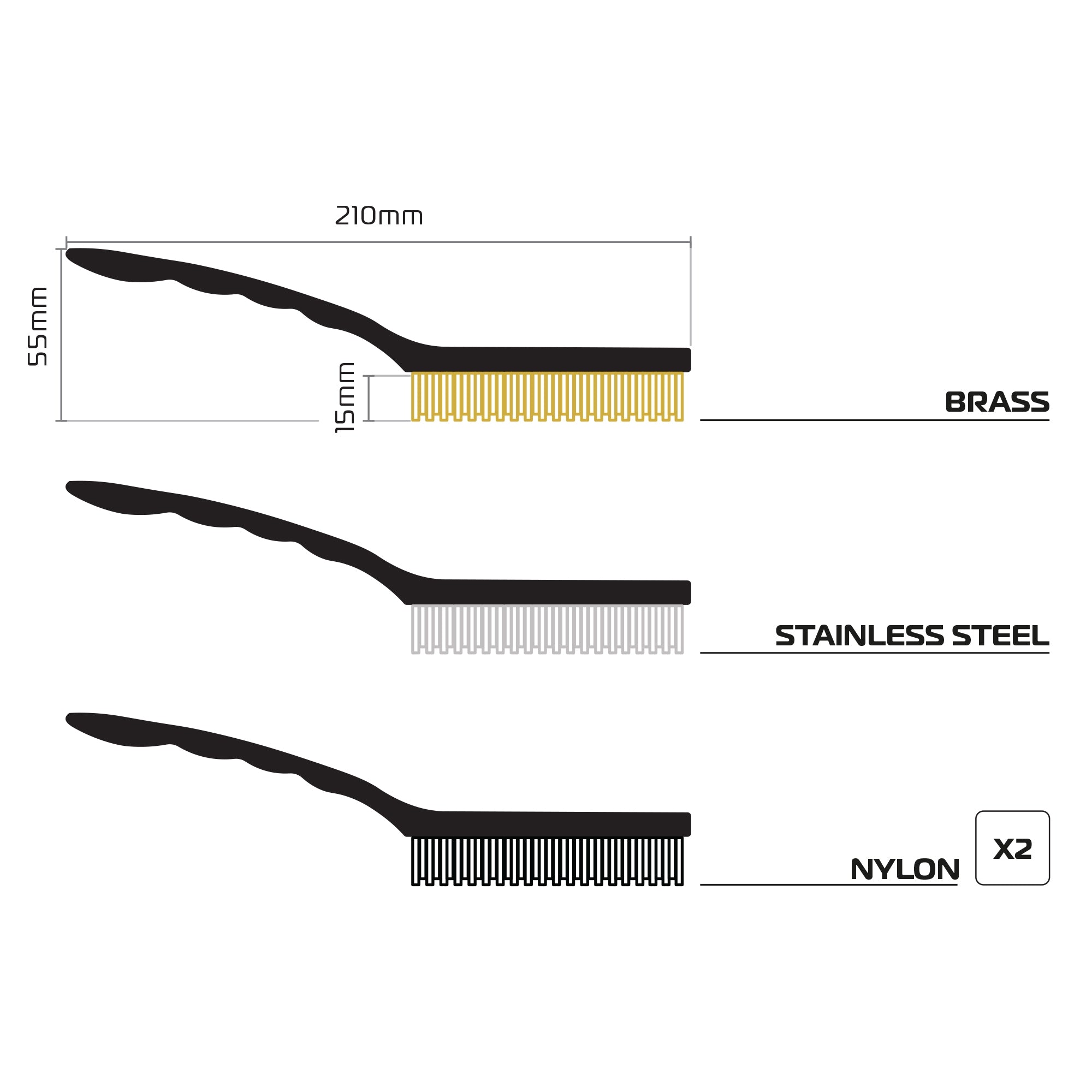 Oxford - Wire Brush Set