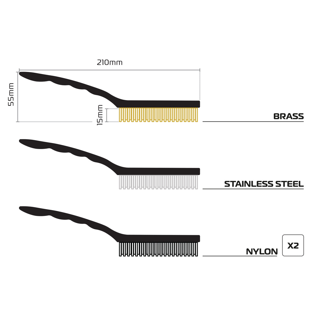 Oxford - Wire Brush Set