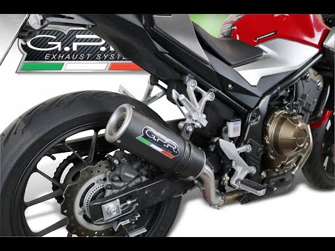 GPR-Exhaust---Furore-Evo4-Nero-Slip-on-for-CB-400-X-from-2019-to-2025-dB-Killer-Link-Pipe