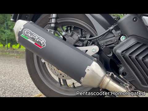 GPR-Exhaust---Furore-X-Scooter-Full-Line,-silencer-and-separate-header-for-SH-150-from-2024-to-2025-dB-Killer-Catalyst