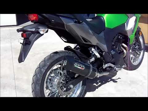 GPR-Exhaust---Furore-Evo4-Nero-Slip-on-for-Versys-X-250-from-2017-to-2020-dB-Killer-Link-Pipe-Catalyst
