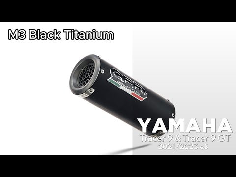 GPR-Exhaust---M3-Black-Titanium-Full-Line-for-Tracer-9-from-2021-to-2024-dB-Killer-Catalyst