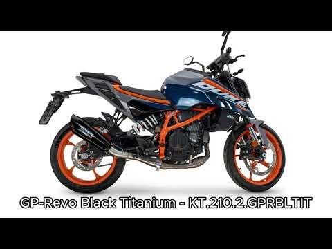 GPR-Exhaust---GP-Revo-Black-Titanium-Slip-on-for-DUKE-250-from-2024-to-2025-dB-Killer-Link-Pipe